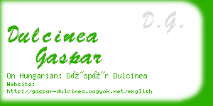 dulcinea gaspar business card